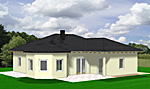 Winkelbungalow 106 / 6 mit Erker und Doppelgarage; 106 m² Wohnfläche