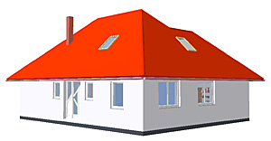 Winkelbungalow 134 plus mit Erker; 134 m² Wohnfläche
